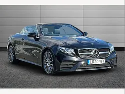 Obsidian black Used 2020 Mercedes E220 AMG line Cabriolet | £26,890 (A bit pricey)