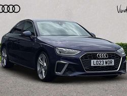 Blue Used 2023 Audi A4 S-Line Sedan | £24,649 (Fair price)