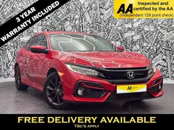 Red Used 2020 Honda Civic SR Hatchback | £14,595 (Fair price)