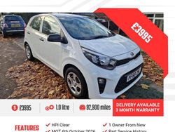 White Used 2019 Kia Picanto 2 Hatchback | £3,996 (Fair price)