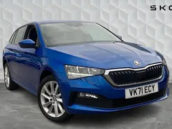 Race blue metallic Used 2021 Skoda Scala SE L Hatchback | £14,250 (Fair price)