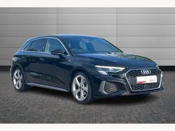 Mythos black Used 2023 Audi A3 S-Line Hatchback | £25,695 (Fair price)