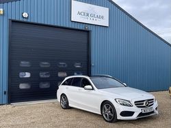 White Used 2017 Mercedes C250 AMG line Estate | £11,990 (Good price)