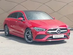 Red Used 2021 Mercedes CLA180 AMG Line Premium Plus Sedan | £25,498 (Fair price)