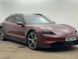 Red Used 2022 Porsche Taycan Estate | £47,950 (A bit pricey)