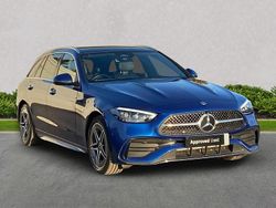 Blue Used 2023 Mercedes C300e AMG Line Premium Plus Estate | £28,499 (Good price)