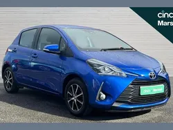 Blue Used 2018 Toyota Yaris Hatchback | £9,340 (Fair price)