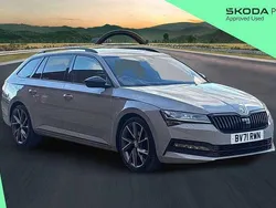 Meteor grey Used 2021 Skoda Superb SportlinePlus Estate | £25,500 (A bit pricey)