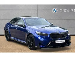 Marina bay blue New 2025 BMW M5 Sedan | £125,995 (Expensive)