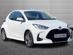 White Used 2023 Toyota Yaris Hybrid Hatchback | £20,499 (A bit pricey)
