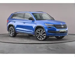 Race blue metallic Used 2021 Skoda Kodiaq SportLine SUV | £28,587 (Fair price)