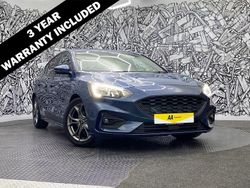 Blue Used 2018 Ford Focus ST-Line Hatchback | £9,995 (Fair price)