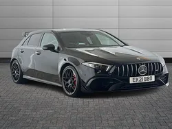 Black Used 2021 Mercedes A45 AMG Hatchback | £39,495 (Fair price)