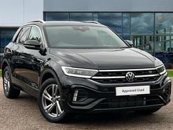 Deep black pearlescent New 2025 VW T-Roc R-line SUV | £29,951 (Good price)