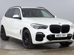 White Used 2021 BMW X5 M Sport SUV | £43,332 (Fair price)