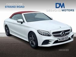 White Used 2018 Mercedes C200 AMG line Cabriolet | £21,998 (A bit pricey)