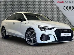 White Used 2023 Audi A3 Black Edition Sedan | £27,995 (Expensive)