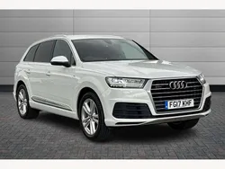 Pure white Used 2017 Audi Q7 S-Line SUV | £22,995 (Good price)