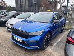 Race blue metallic Used 2025 Skoda Enyaq iV SportlinePlus SUV | £32,495 (Expensive)