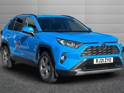 Obsidian blue Used 2021 Toyota RAV4 Hybrid Design SUV | £24,751 (Good price)