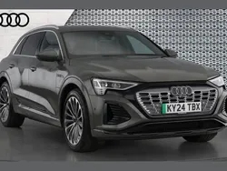 Grey Used 2024 Audi Q8 e-tron S-Line SUV | £47,990 (Expensive)