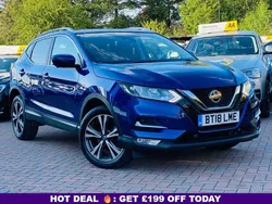 Blue Used 2018 Nissan Qashqai N-Connecta SUV | £9,180 (Good price)