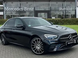 Black Used 2023 Mercedes E400 AMG line Sedan | £44,485 (Expensive)