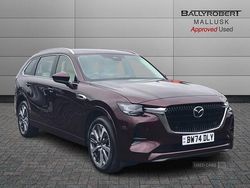 Red Used 2025 Mazda CX-80 Takumi-Line SUV | £45,995 (Expensive)