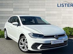 Pure white Used 2025 VW Polo Style Hatchback | £21,490 (A bit pricey)
