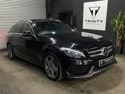 Black Used 2018 Mercedes C220 AMG Line Premium Plus Estate | £12,995 (Fair price)