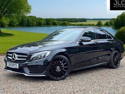 Black Used 2018 Mercedes C220 AMG Line Premium Sedan | £15,450 (Fair price)