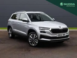 Brilliant silver metallic Used 2024 Skoda Karoq SE L SUV | £20,500 (Fair price)