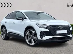 White Used 2024 Audi Q4 Sportback e-tron Black Edition SUV | £36,900