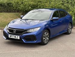 Blue Used 2017 Honda Civic SE Hatchback | £8,800 (Good price)