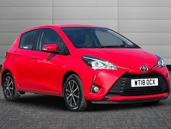 Red Used 2018 Toyota Yaris Hatchback | £9,995 (Fair price)