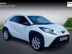White Used 2023 Toyota Aygo PURE Hatchback | £11,773 (Fair price)