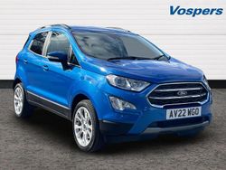 Blue Used 2022 Ford Ecosport Titanium SUV | £12,190 (Fair price)
