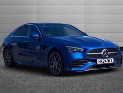 Blue Used 2024 Mercedes C300e AMG Line Premium Plus Sedan | £42,150 (A bit pricey)