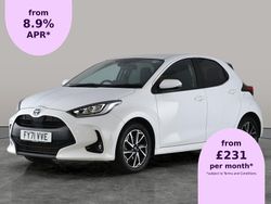 White Used 2021 Toyota Yaris Hybrid Design Hatchback | £16,273 (Fair price)