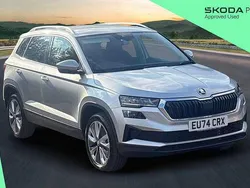 Brilliant silver metallic Used 2024 Skoda Karoq SE L SUV | £24,900 (Good price)