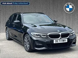 Black Used 2021 BMW 320 M Sport Estate | £22,369 (Fair price)
