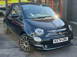 Black New 2024 Fiat 500 Hatchback | £16,998 (Expensive)