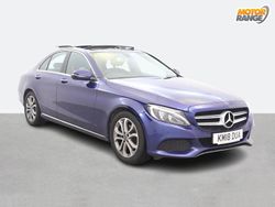 Blue Used 2018 Mercedes C220 Premium Sedan | £14,495 (Good price)