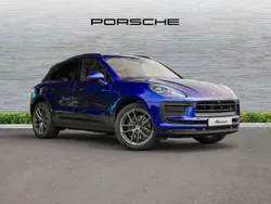 Gentian blue metallic Used 2024 Porsche Macan SUV | £63,495 (Expensive)