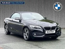 Black Used 2019 BMW 220 Sport Line Cabriolet | £16,749 (Good price)