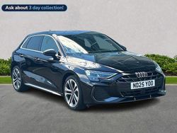 Black Used 2025 Audi A3 S-Line Hatchback | £29,996 (A bit pricey)