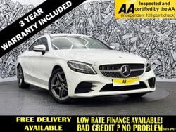 White Used 2019 Mercedes C200 AMG line Coupe | £17,795 (Fair price)