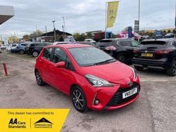 Red Used 2019 Toyota Yaris Hatchback | £7,995 (Fair price)