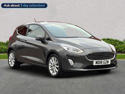 Grey Used 2018 Ford Fiesta Titanium Hatchback | £7,834 (Fair price)