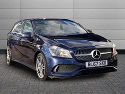 Blue Used 2018 Mercedes A180 AMG line Hatchback | £10,995 (Fair price)